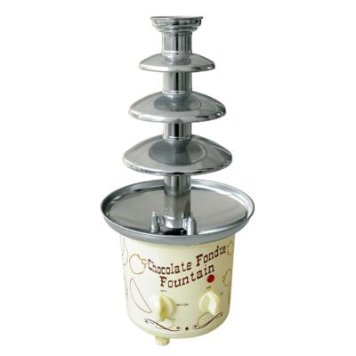 China Cheap household chocolate fountain with 4 tier chocolate crucible make chocolate waterfall for sale