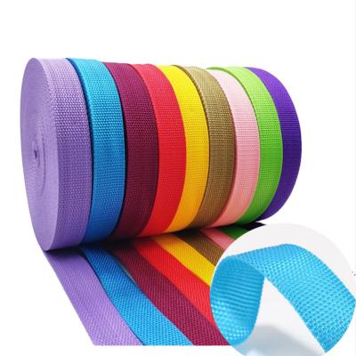 China 25 years viable from factory 20mm 30mm 40mm 50mm polypropylene webbing webbing single woven webbing polypropylene tape for sale