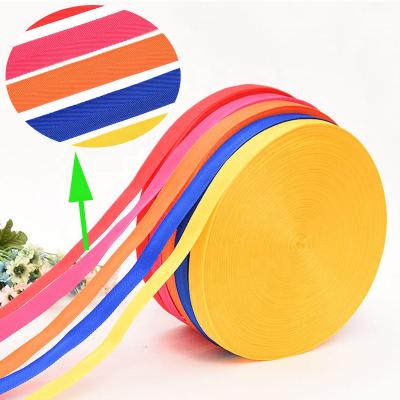 China Multi Colors Durable Webbing Polypropylene Tape Strap Backpack Bag PP Webbing Belt for sale