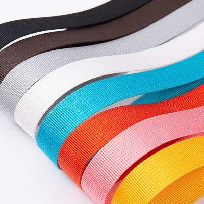 China Sustainable High Quality Low Price 250d-900d Customized Color Factory Polypropylene PP Webbing Belt For Backpack for sale