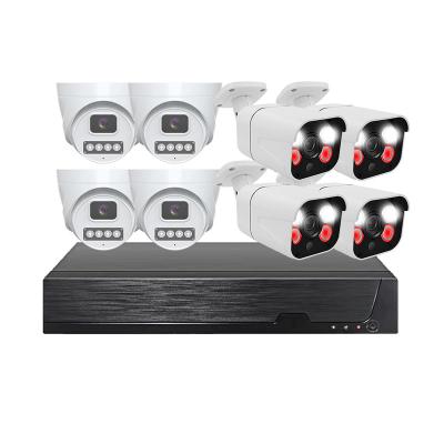 China 8ch Wifi Nvr Kit 8 Channel 1080P NVR Night Vision IP Security Surveillance Cameras 8pcs 1080P 1.0MP Network H.265 2 Years CMOS for sale