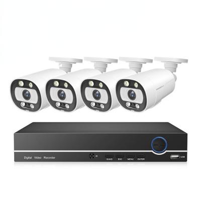 China Best selling 4CH POE NVR KIT 5MP outdoor Waterproof bullet IP Camera kits CCTV Surveillance systems xmeye ip camera for sale