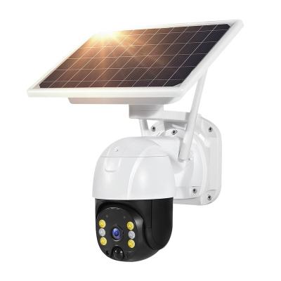 China OEM Outdoor Security Solar Power Wireless PTZ IP Camera Street Light Ir Night Vision 4G Solar Camera CCTV Solar Security Camera à venda