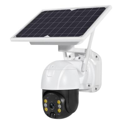 China WESECUU Wifi Security Battery Solar Surveillance Camera Panel WaterProof 4G Solar Camera Outdoor en venta