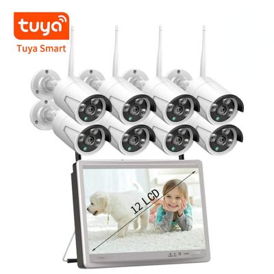 China Tuya Smart 8CH Wireless 1080P NVR Kit set 12