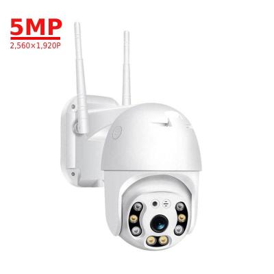 China WESECUU 5MP Wireless Pan Tilt Camera Human Detection Tracking Surveillance Security Camera Wifi Outdoor Camera for sale