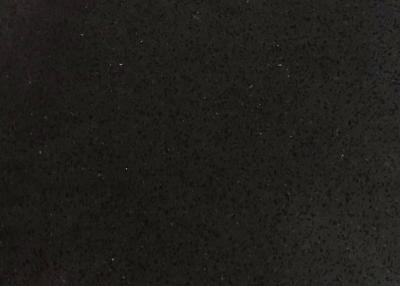 China 6mm 8mm 10mm Engineered Quartz Natural Black Quartz Material For Kitchen for sale