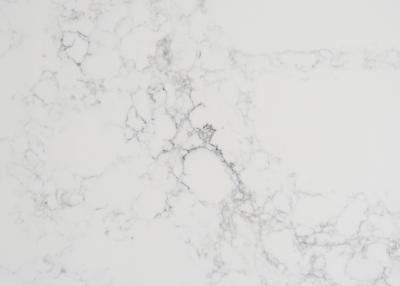 China White Grey Engineered Quartz Stone Worktop 93% Natural Quartz 7% Resin for sale