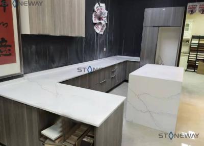 China Polished Quartz Table Top Artificial Quartz Stone For Kitchen Countertops for sale