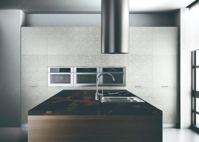 China Mehrfacher einfaches Farbküchen-Insel-Quarz Countertop und Backsplash halten instand zu verkaufen