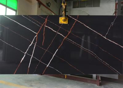 China High Hardness Acid Resistant Saint Laurent Quartz Slab Maximum Size 3200X1800mm for sale