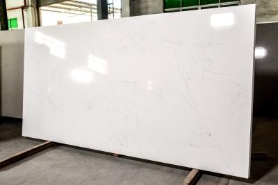 China 30mm Island Kitchen Artificial White Stone Benchtop for sale