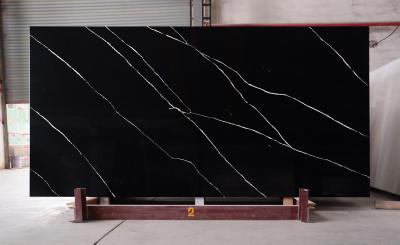 China 93% Quartz Artificial Stone Kitchen Countertops Acid Washed 3200x1600mm for sale