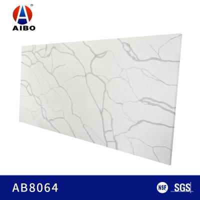 China Küche Countertops Calacatta weiße Quarz-3000*1400 mit hoher Dichte zu verkaufen