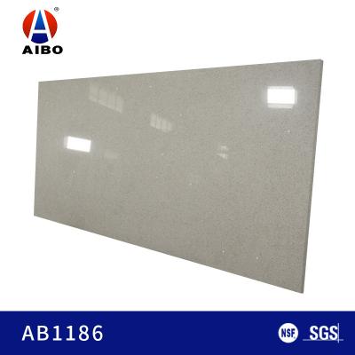 Cina Grey Glass Surface d'argento 2.2g/cm2 18MM per la cima di vanità del quarzo in vendita