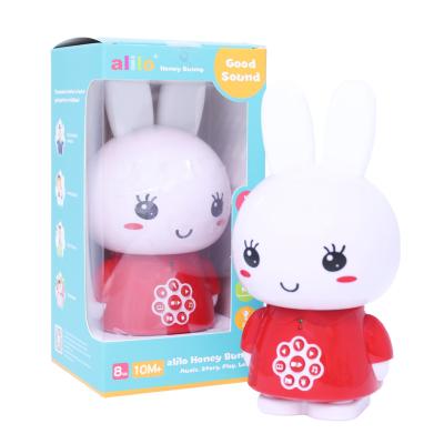 China Children's Educational Toy Alilo G6 Honey Bunny Colorful Lights Storyteller Rabbit Musical Robots Educational Toys For Babies for sale