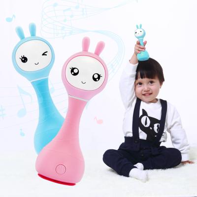 China Sleep Aid Alilo R1 Lovely Bunny Baby Rattle Smart Electronic Toys High Quality For Kids Boys Girls for sale