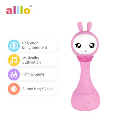 China Musical Toy Alilo Baby Rattle Set Bird Toy Knit Soft Sound Maker Animal Rattle Toy Baby Ring in Rattle Ball for Toy Language Learning for sale