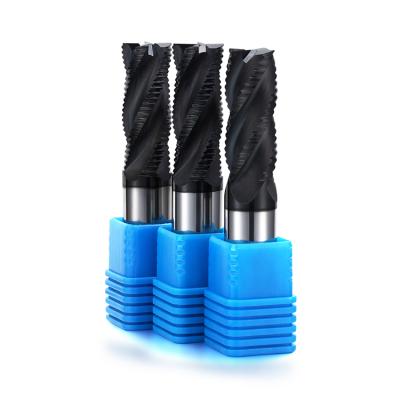 China CNC Process Dohre Solid Carbide Spiral Router Bit 3 Flute Endmill Roughing Endmill for sale