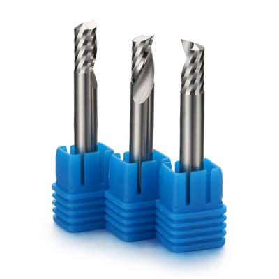 China Carbide Milling Cutter DOHRE Solid Single Flute Endmll Polished Aluminum Cutting Tool for sale