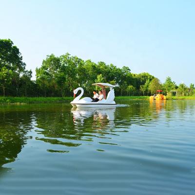 China Swan Type Four Person Leisure Boats Pedal Electric Boat Recreational Boats for sale