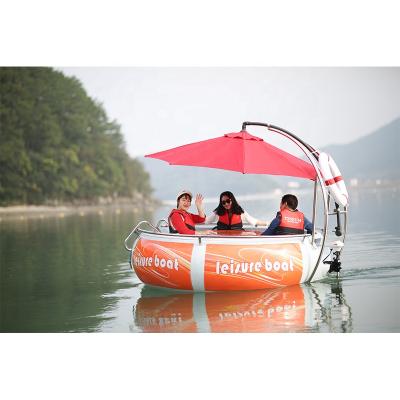 China New LLDPE Water Donut BBQ Boat Grill Rotisserie Boat for sale