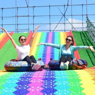 China Dry Ski Snow Slide Slope Flooring Snow Simulator Outdoor Dry Outdoor Artificial Rainbow Skiing for sale