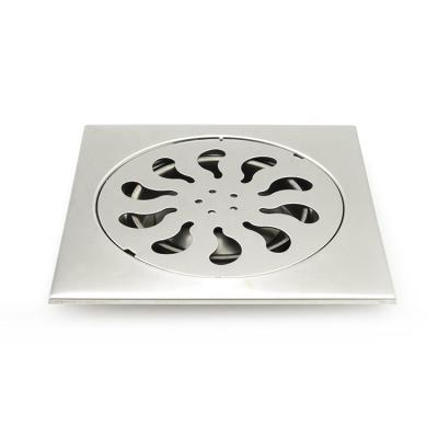 China GUIDA 726078 Square Modern Stainless Steel Modern Bathroom Hidden Floor Waste Sanitary Drain for sale