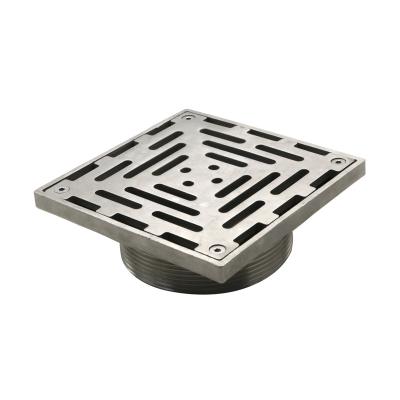 China GUIDA 726014 SS316 150*150mm Australia Style Modern Square Grate Cast Stainless Steel Floor Drain for sale