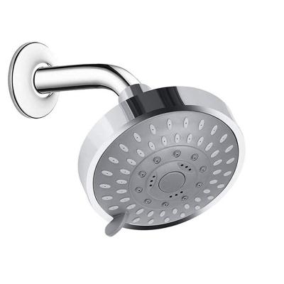 China With diverter GUIDA 729007 Hot Selling Amazon 4 Inch High Quality 5 Modes ABS Chrome Plated High Pressure Round Rainfall Shower Heads for sale