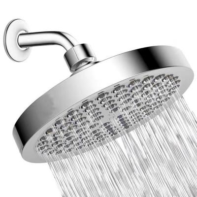 China With diverter GUIDA 729008 Hot Selling Amazon 6 Inch High Quality 5 Modes High Pressure ABS Chrome Plated Round Rainfall Shower Heads for sale