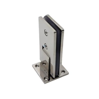 China Wall to Glass GUIDA 511043 90 Degree Stainless Steel Glass to Wall Bathroom Door Flange Glass Shower Hinge for sale