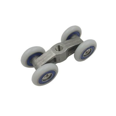 China Smoothly Rolling Four Wheels Protect Door Roller Sliding Door Fittings For Room Door Track for sale