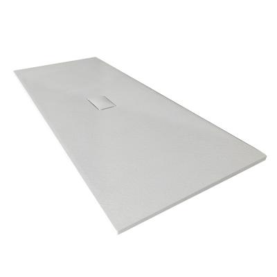 China Durable Shower Bath Tray Acrylic Customize Stone SMC Rectangular Shape Shower Tray for sale