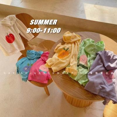 China 2022 new arrivals children's colorful fruit pattern breathable sweatshirt pullover with spring clothes fashion trend children's casual coats for sale