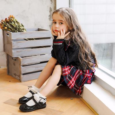 China New Arrivals College Style 2022 Flat Type Black Children Princess Wedding School Children Girls Shoes Stylish Children's Shoes for sale