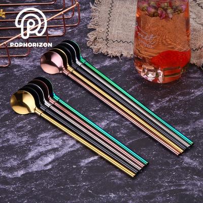 China Pophorizon Good Quality Cheap Stainless Steel Tea Spoon Viable Coffee Spoon for sale