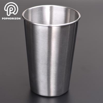 China Pophorizon 500ml Industrial Style Stainless Steel Cup Viable Metal Cup Without Logo for sale