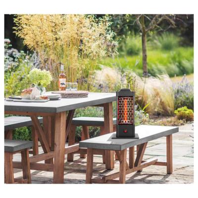 China Outdoor patio outside aluminum outdoor table infrared halogen electric patio heater for sale