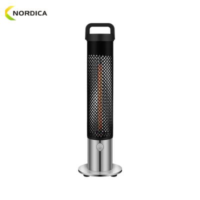 China Tip-over Protective Floor Standing Electric Outdoor Stylish Aluminum Patio Garden Carbon Fiber Infrared Heater for sale