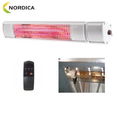 China With Wall Bracket Embedded Wall Mounted Infrared Patio Heater 2000W Low Radiance Electric Heater for sale