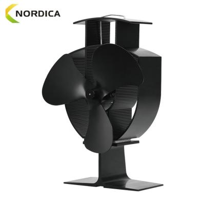 China Energy Saving Small Fireplace Accessories Heat Powered Stove Fan for sale