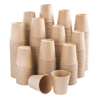 China Disposable Eco Friendly Stocked Biodegradable 100% Biodegradable Coffee Tea Cold Hot Drinks Takeaway Disposable Paper Cup for sale