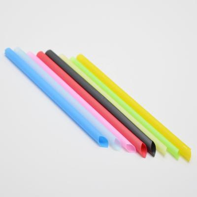 China Eco-friendly. Environmental Straight colorful Sharp Compostable PLA straw drinking straws for Bubble tea for sale