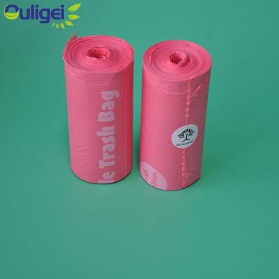 China BIODEGRADABLE Wholesale Compostable Garbage Bag Cornstarch Degradable Plastic Trash Roll Bags Biodegradable Poly Bolsa De Basura Dustbin Bags for sale