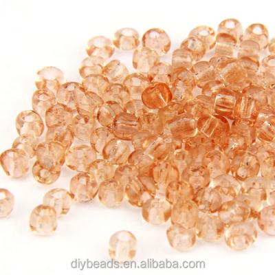 China Apparel Wholesale 2mm Seed Beads Transparent Solid Color Round Glass Beads for sale