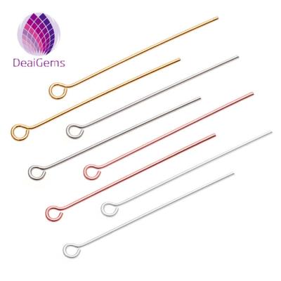 China 925 925 sterling silver eyepin jewelry findings 9 shape wholesale diy pin for sale