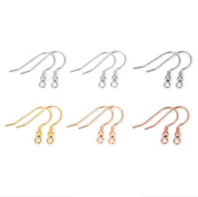 China Wholesale fashion 0.6mm silve S925 sterling silver S925 earring hooks earring accessories for handmade for sale