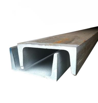 China Hot Rolled Steel Slotted Q235B Industrial Hot Dip Galvanized Channel U Shape Steel Beam for sale