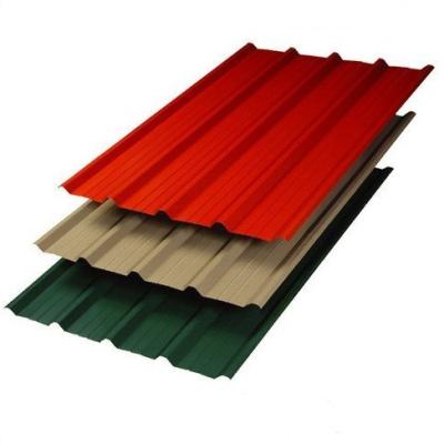 China Construction DX51D GI PPGI 4x8 Galvanized Cold Rolled Corrugated Steel Metal Color Roofing Sheets for sale